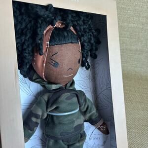 New in Box Sydney Doll by HarperIman Handmade Cloth Doll Camo Sweatsuit Sneakers
